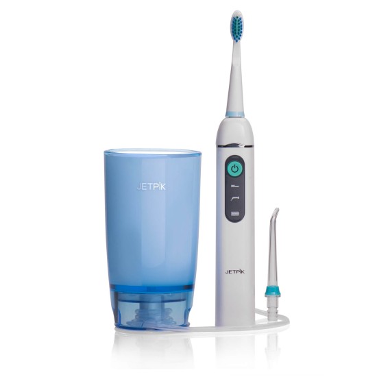 Dus bucal portabil + periuta de dinti sonica Jetpik JP200-Elite