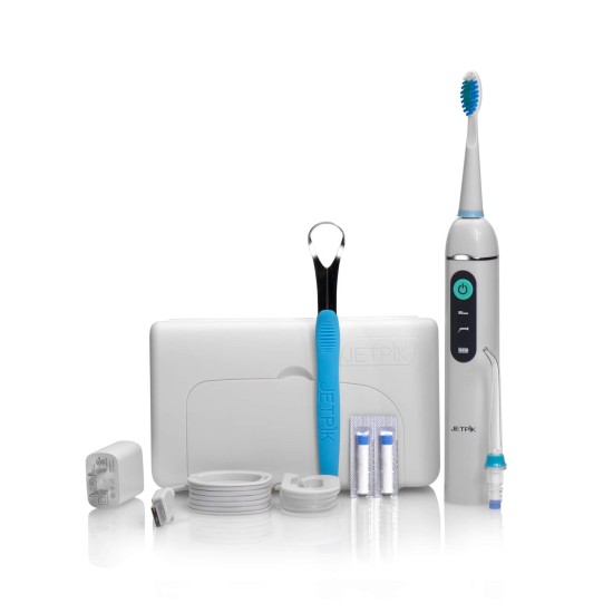 Dus bucal portabil + periuta de dinti sonica Jetpik JP200-Elite
