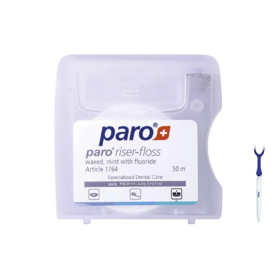 Ata dentara Paro Riser, cerata, mentolata, cu fluor, 50m #1764